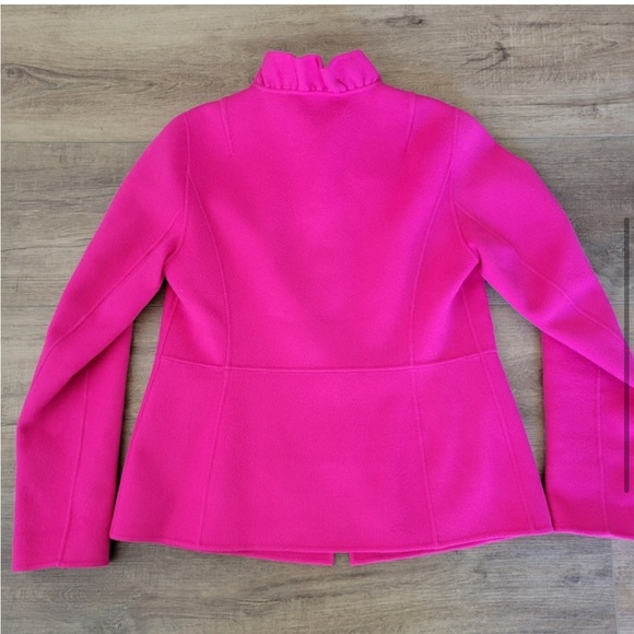 Talbots Ruffle Neck Double Face Jacket romantic HOC winter - Picture 8 of 8